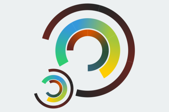 Abstract Colorful Open Circles: A Versatile Design Element for Creative Projects