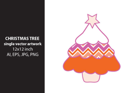 Ch and Christmas Tree: A Versatile Vector Artwork for Creative Professionals