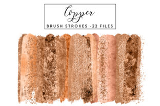 Copper Brush Strokes: Versatile Design Elements for Every Project