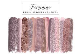 Feminine Brush Strokes for Creative Projects