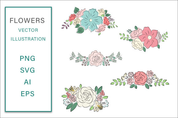 Flowers Lineart Clip Art Color: A Versatile Resource for Creative Projects