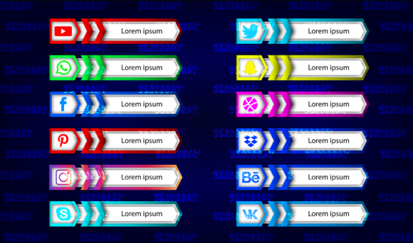 Graphic Social Media Icon Bar Link Web: A Versatile Tool for Modern Designers
