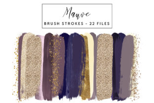 Mauve Brush Strokes