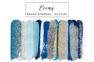 Ocean Brush Strokes: A Versatile Design Resource for Creative Projects