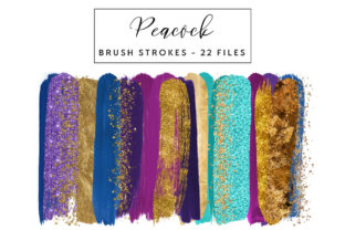 Peacock Brush Strokes