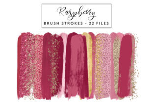 Raspberry Brush Strokes: Creative Design Powerhouse