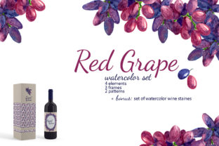 Red Grape Watercolor: A Versatile Artistic Collection for Creative Projects