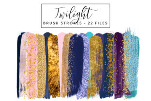 Twilight Brush Strokes: A Versatile Art Collection for Every Creative Project