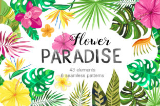 Vector Flower Paradise Set: A Versatile Design Resource for Creative Projects