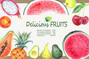 Watercolor Delicious Fruits Set: A Versatile and Creative Resource for Designers and Entrepreneurs