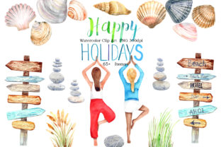 Watercolor Happy Holidays Clip Art: A Versatile Creative Resource